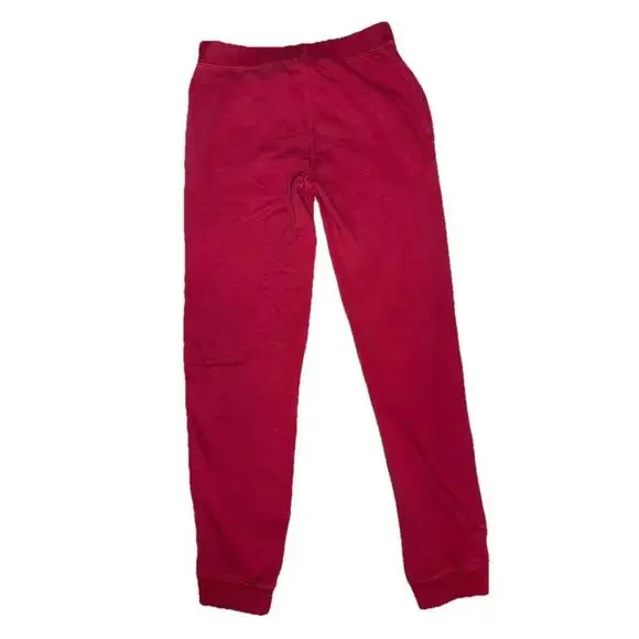 True Religion Tape Logo Trim Red Joggers Pants Tapered Womens Size L - Picture 3 of 9